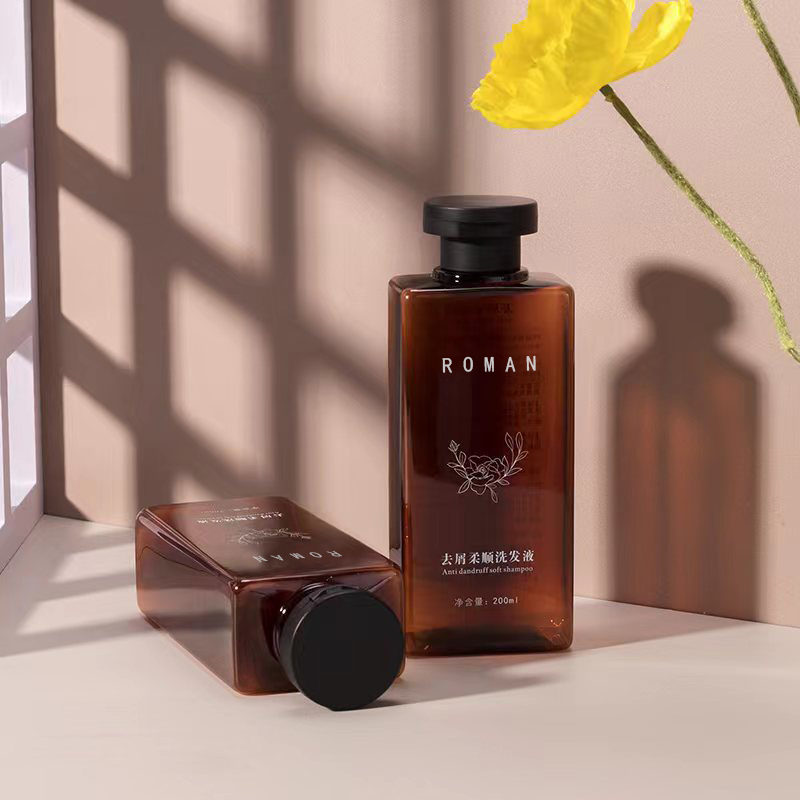 Bouteille PET avec bouchon rabattable, bouteille carrée en plastique pour shampoing, Gel douche, Lotion, 200ml, 300ml, huile pour cheveux secs à presser Bouteille PET avec bouchon rabattable, bouteille carrée en plastique pour shampoing, Gel douche, Lotion, 200ml, 300ml, huile pour cheveux secs à presser