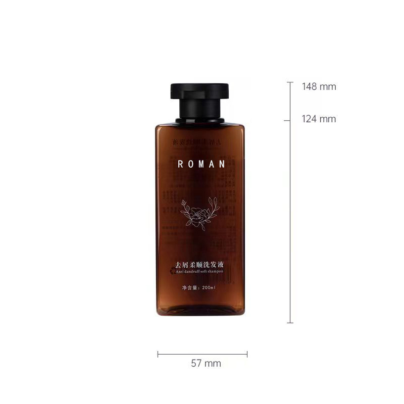 Bouteille PET avec bouchon rabattable, bouteille carrée en plastique pour shampoing, Gel douche, Lotion, 200ml, 300ml, huile pour cheveux secs à presser Bouteille PET avec bouchon rabattable, bouteille carrée en plastique pour shampoing, Gel douche, Lotion, 200ml, 300ml, huile pour cheveux secs à presser