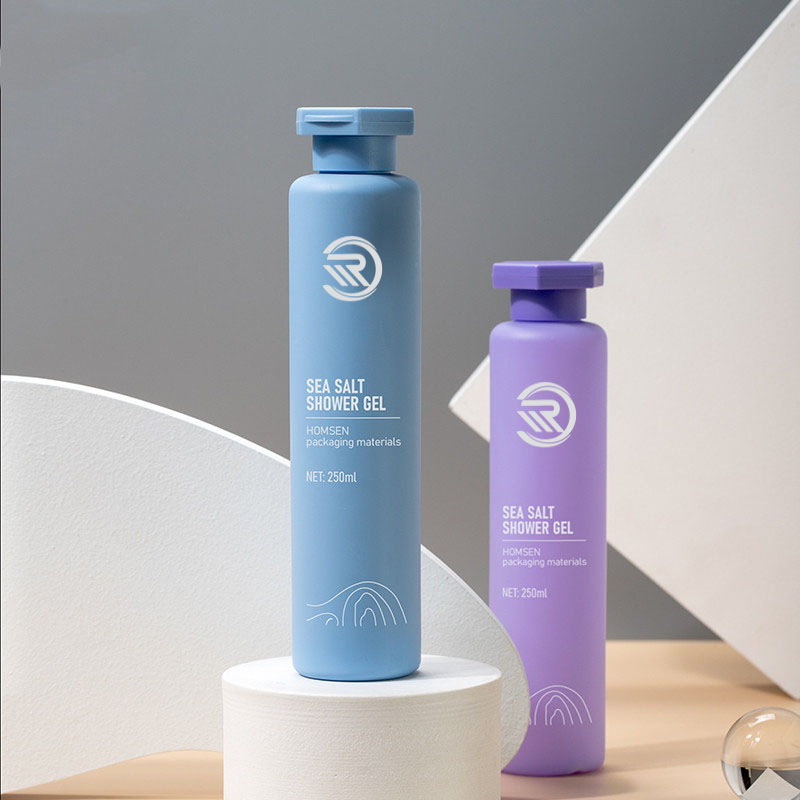 Conteneur cosmétique rond de 250ml, bouteille de Lotion de Toner d'huile capillaire pour soins du visage et du corps avec capuchon