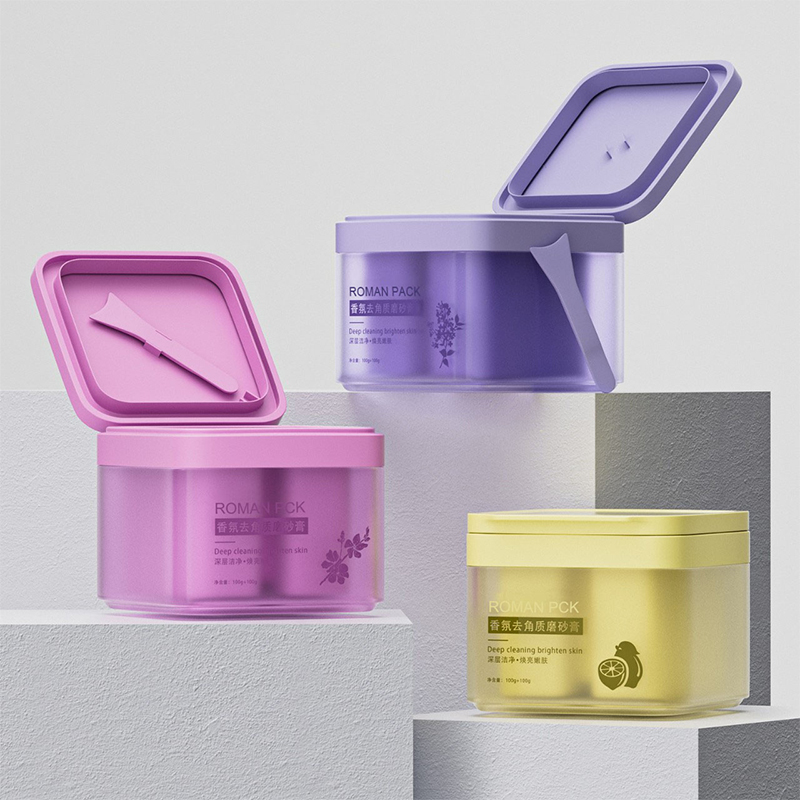 Pot carré vide en plastique pour cosmétiques, soins pour la peau, crème blanchissante, beurres corporels, crème solaire, hydratant, conteneur avec cuillère, 150g, 300g Pot carré vide en plastique pour cosmétiques, soins pour la peau, crème blanchissante, beurres corporels, crème solaire, hydratant, conteneur avec cuillère, 150g, 300g