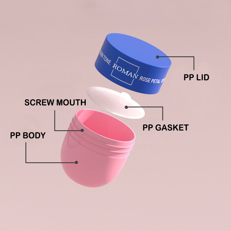 Pots de crème ronds vides en plastique de 50ml, bouteilles à large bouche, pot de crème pour gommages du visage, conteneurs d'emballage cosmétique de 50g Pots de crème ronds vides en plastique de 50ml, bouteilles à large bouche, pot de crème pour gommages du visage, conteneurs d'emballage cosmétique de 50g
