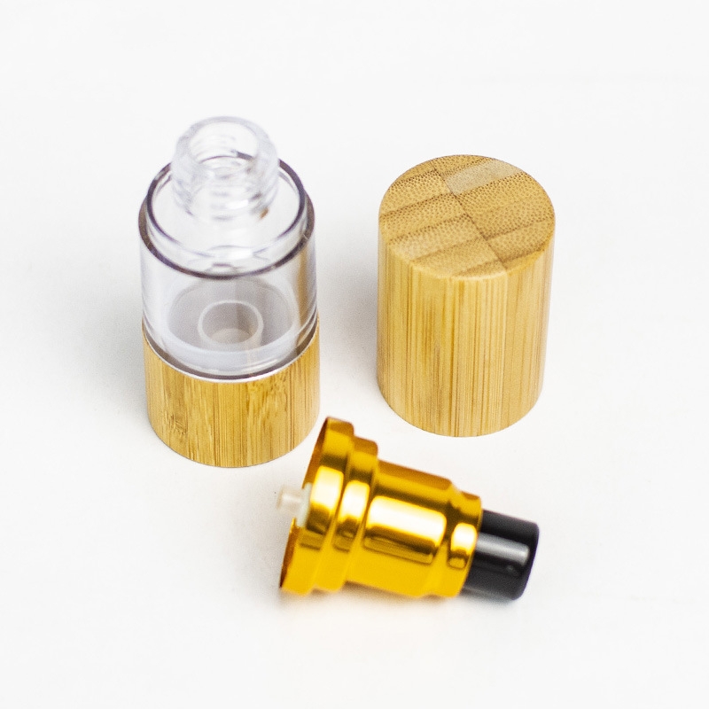 Emballage cosmétique en bambou 15 ml 30 ml 50 ml 80 ml 100 ml 120 ml bouteille de Lotion à pompe sans air bouteille sans air en plastique cosmétique Emballage cosmétique en bambou 15 ml 30 ml 50 ml 80 ml 100 ml 120 ml bouteille de Lotion à pompe sans air bouteille sans air en plastique cosmétique