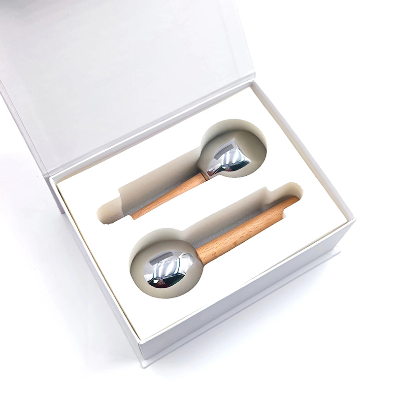 Beauté resserrer les Pores de la peau, 2 pièces, outils de rouleau facial, refroidissement de la glace, Massage du visage, boule ondulée de glace Beauté resserrer les Pores de la peau, 2 pièces, outils de rouleau facial, refroidissement de la glace, Massage du visage, boule ondulée de glace