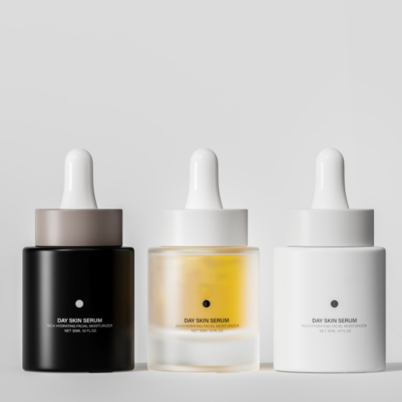 Bouteille vide de sérum d'huile de visage en verre givré de 15 ml 30 ml, emballage de 30 ml 50 ml, pompe en verre, flacon compte-gouttes d'huile de sérum cosmétique Bouteille vide de sérum d'huile de visage en verre givré de 15 ml 30 ml, emballage de 30 ml 50 ml, pompe en verre, flacon compte-gouttes d'huile de sérum cosmétique