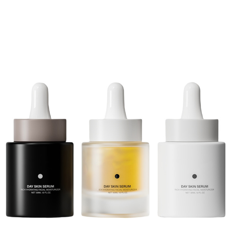 Bouteille vide de sérum d'huile de visage en verre givré de 15 ml 30 ml, emballage de 30 ml 50 ml, pompe en verre, flacon compte-gouttes d'huile de sérum cosmétique Bouteille vide de sérum d'huile de visage en verre givré de 15 ml 30 ml, emballage de 30 ml 50 ml, pompe en verre, flacon compte-gouttes d'huile de sérum cosmétique