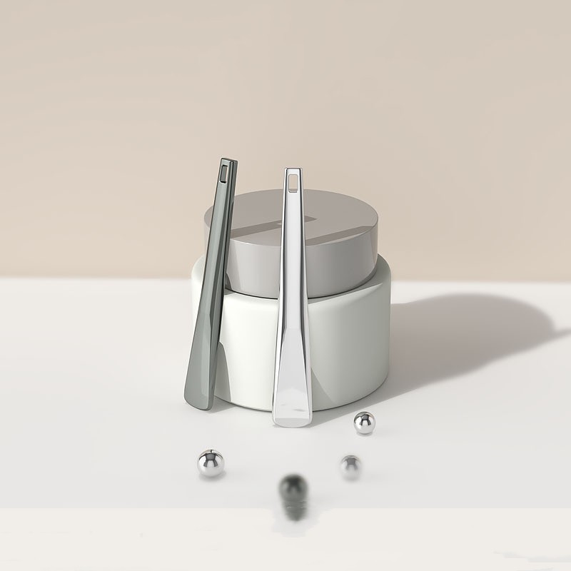 Applicateur de crème pour les yeux en métal doré, spatule cosmétique, cuillère de maquillage pour Massage du visage Applicateur de crème pour les yeux en métal doré, spatule cosmétique, cuillère de maquillage pour Massage du visage