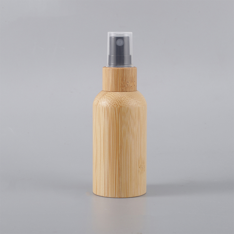 Emballage écologique de bouteille en plastique inspiré par le bois de bambou naturel réutilisable léger pour le shampooing Emballage écologique de bouteille en plastique inspiré par le bois de bambou naturel réutilisable léger pour le shampooing