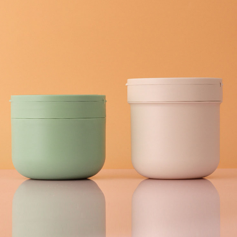 Pot de crème solaire rond givré en plastique givré, pour masque de soin de la peau, blanchissant, élimine les taches de rousseur, récipient de protection solaire avec cuillère, 200g 300g 400g Pot de crème solaire rond givré en plastique givré, pour masque de soin de la peau, blanchissant, élimine les taches de rousseur, récipient de protection solaire avec cuillère, 200g 300g 400g