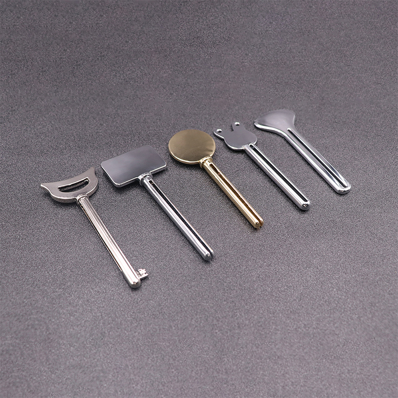 Distributeur de dentifrice en métal, nettoyant pour le visage, presse-Tube de dentifrice, en forme de clé, pour cosmétiques