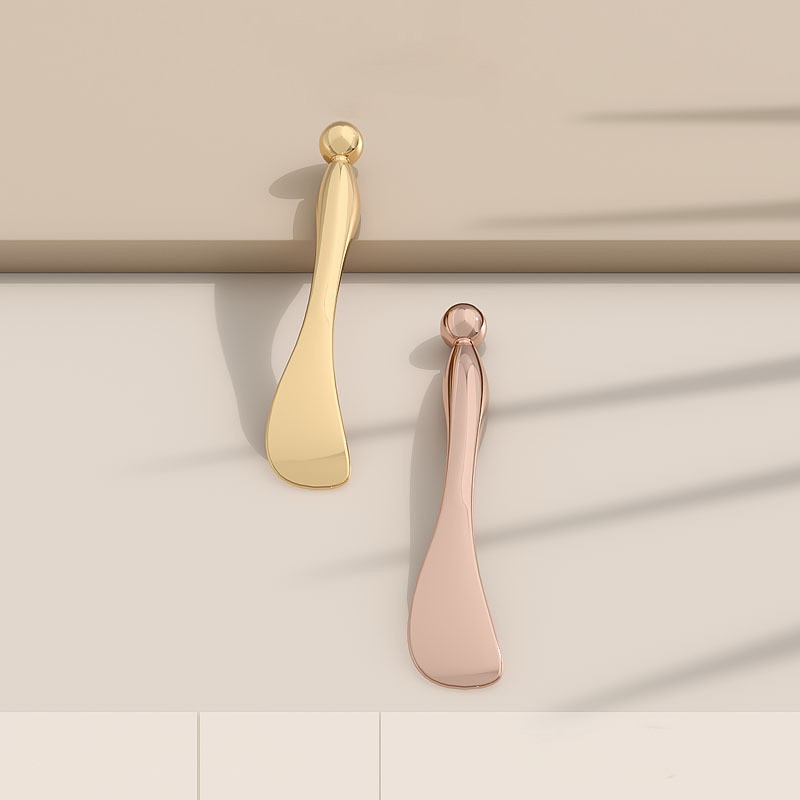 Tête de Massage avec étiquette personnelle, cuillère cosmétique, or argent, crème pour les yeux, bâton de Massage, spatule cosmétique en métal Tête de Massage avec étiquette personnelle, cuillère cosmétique, or argent, crème pour les yeux, bâton de Massage, spatule cosmétique en métal