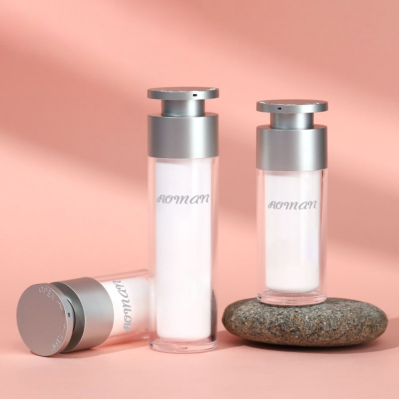 15 ml 30 ml 50 ml PP bouteille vide en plastique à pompe à lotion sans air à double paroi pour soins de la peau du visage cosmétique sérigraphie manipulation de surface 15 ml 30 ml 50 ml PP bouteille vide en plastique à pompe à lotion sans air à double paroi pour soins de la peau du visage cosmétique sérigraphie manipulation de surface