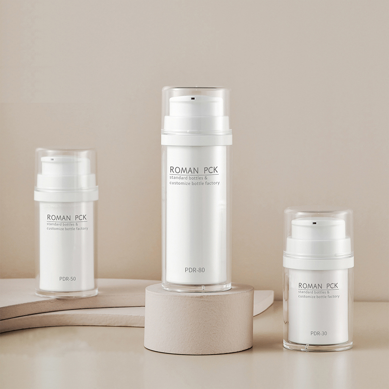 Bouteille sans air 30 ml 50 ml 50 ml 100 ml Bouteille sans air en acrylique pour soins de la peau Bouteille à pompe sans air pour crème solaire cosmétique, lotion de fond de teint Bouteille sans air 30 ml 50 ml 50 ml 100 ml Bouteille sans air en acrylique pour soins de la peau Bouteille à pompe sans air pour crème solaire cosmétique, lotion de fond de teint