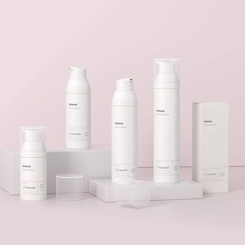 Bouteille à pompe sans air pour crème pour le visage, conteneur de crème solaire Spf, emballage cosmétique de haute qualité Bouteille à pompe sans air pour crème pour le visage, conteneur de crème solaire Spf, emballage cosmétique de haute qualité