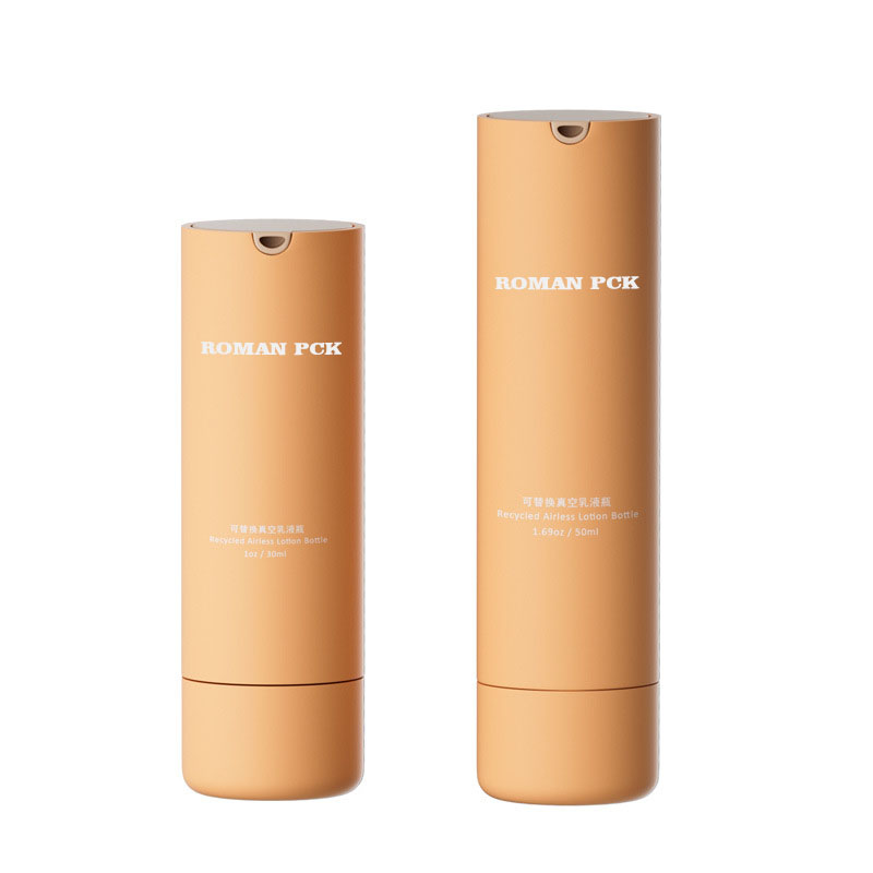 Bouteille à pompe sans air en plastique Orange, 15ml, 30ml, 50ml, PP, pour crème, Lotion, soins de la peau, emballage de sérum cosmétique Bouteille à pompe sans air en plastique Orange, 15ml, 30ml, 50ml, PP, pour crème, Lotion, soins de la peau, emballage de sérum cosmétique