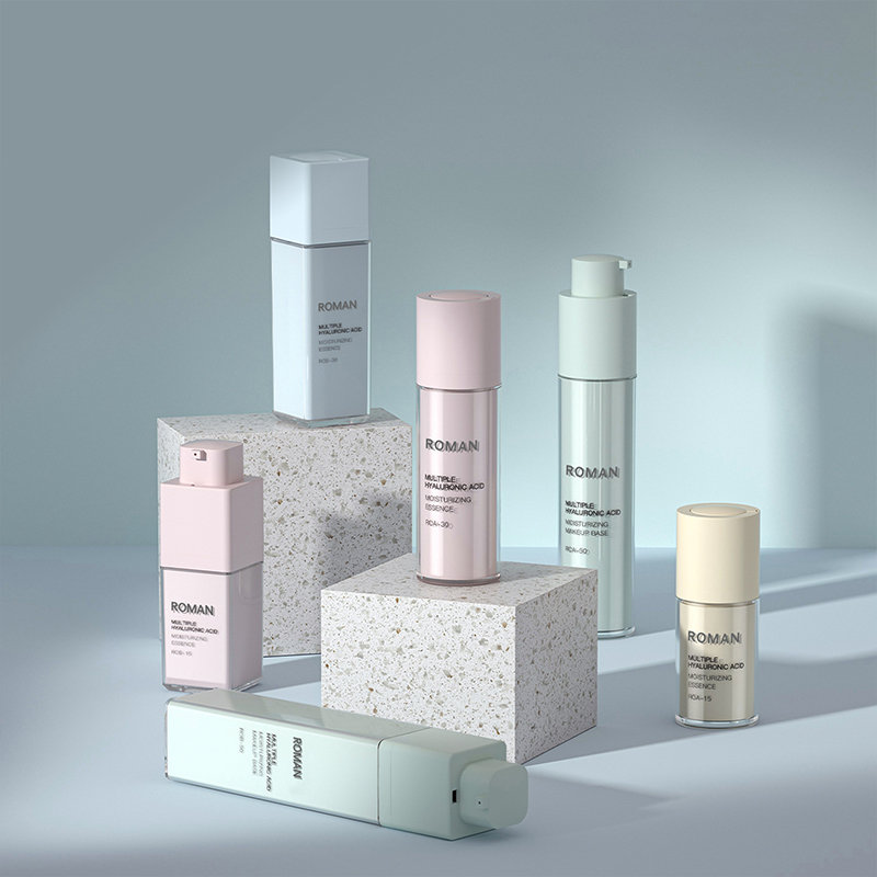 Lotion réparatrice Double Essence en plastique PET, bouteille cosmétique sans air sous vide, 15ML 30ML 50ML