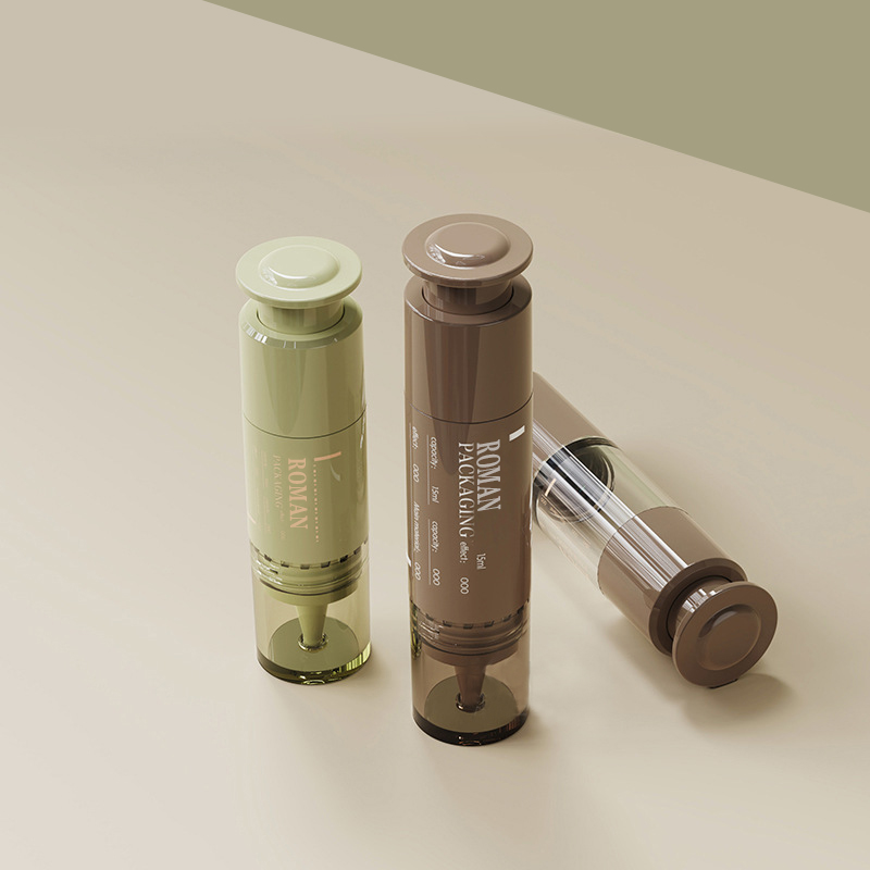 Seringue d'emballage cosmétique personnalisée, crème pour les yeux, cosmétiques, Lotion en plastique Portable, bouteille sans air, 10ml, 15ml, 20ml Seringue d'emballage cosmétique personnalisée, crème pour les yeux, cosmétiques, Lotion en plastique Portable, bouteille sans air, 10ml, 15ml, 20ml