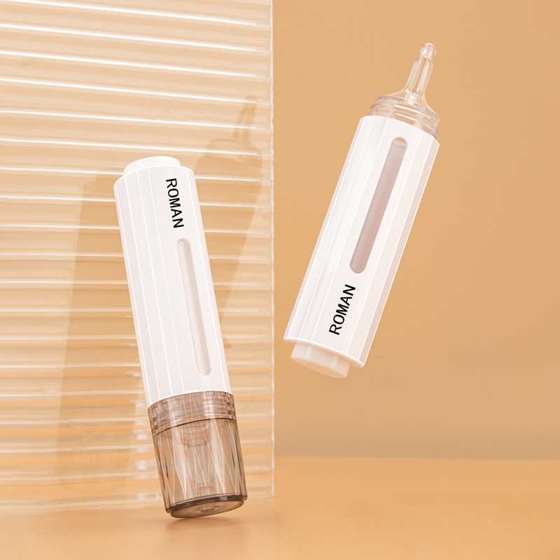 Seringue cosmétique en forme de pompe sans air, bouteille de Lotion, Gel de blanchiment des dents, bouteille de Lotion sérum, 10ml, 15ml Seringue cosmétique en forme de pompe sans air, bouteille de Lotion, Gel de blanchiment des dents, bouteille de Lotion sérum, 10ml, 15ml