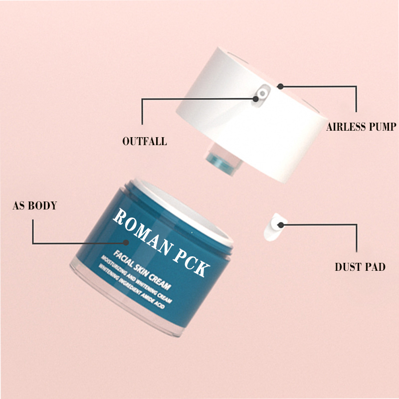 Pot sans air en plastique de crème de soin de visage de 15g 30g 30ml 50ml 100ml avec comme chapeau pour la crème de sérum d'essence de Lotion Pot sans air en plastique de crème de soin de visage de 15g 30g 30ml 50ml 100ml avec comme chapeau pour la crème de sérum d'essence de Lotion