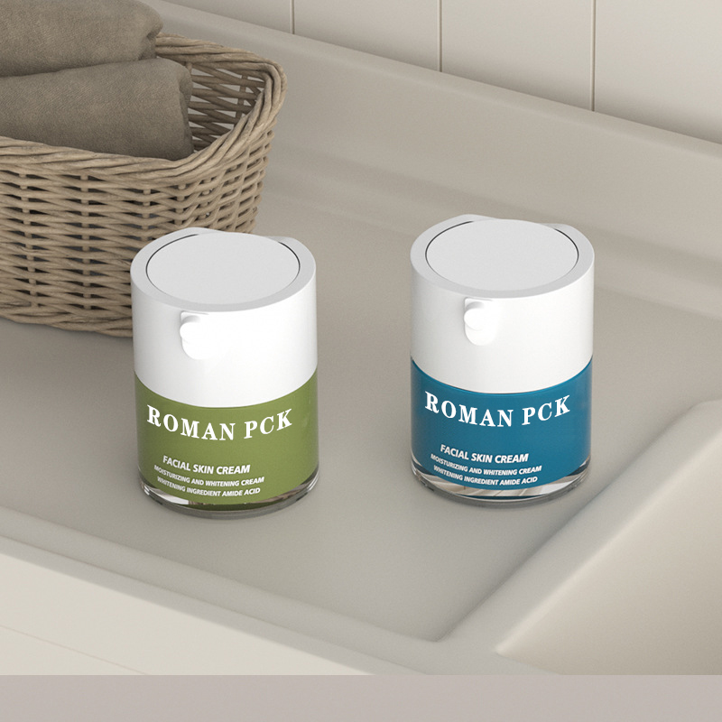 Pot sans air en plastique de crème de soin de visage de 15g 30g 30ml 50ml 100ml avec comme chapeau pour la crème de sérum d'essence de Lotion Pot sans air en plastique de crème de soin de visage de 15g 30g 30ml 50ml 100ml avec comme chapeau pour la crème de sérum d'essence de Lotion