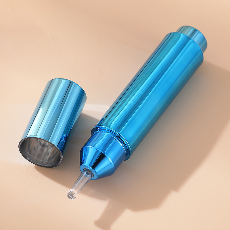 Pompe à sérum sans air, bouteille de seringue, bouteille de Lotion en plastique en forme d'ampoule pour soins de la peau, nettoyant pour le visage, crème pour les yeux, 5ml, 10ml, 15ml Pompe à sérum sans air, bouteille de seringue, bouteille de Lotion en plastique en forme d'ampoule pour soins de la peau, nettoyant pour le visage, crème pour les yeux, 5ml, 10ml, 15ml