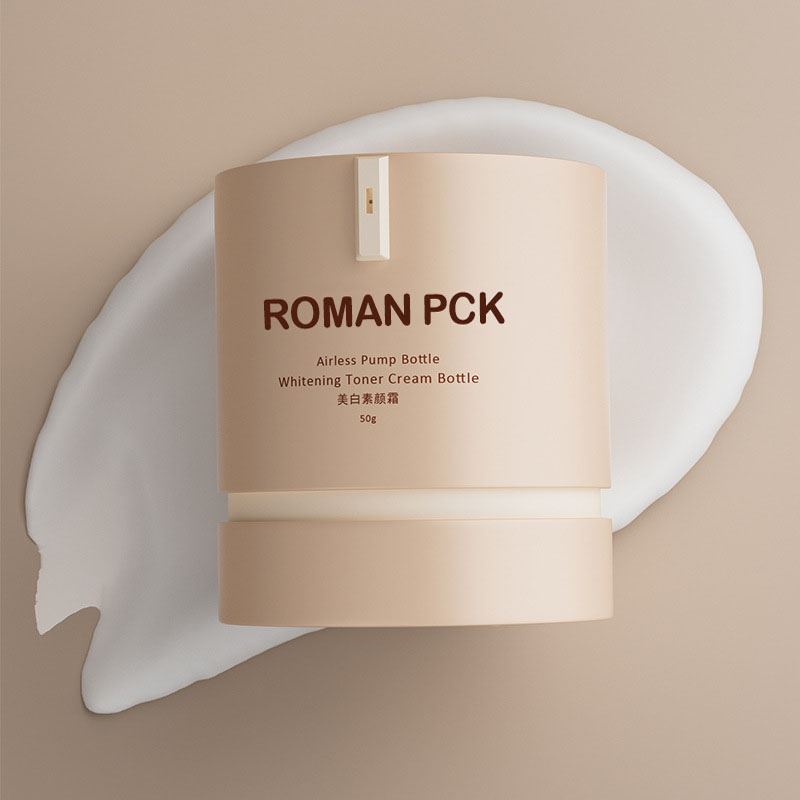 Bouteille cylindrique sans air PP vide 15g 30g 50g, cosmétique, crème pour le visage, fond de teint, protection solaire, bocaux à pompe à vide givrés