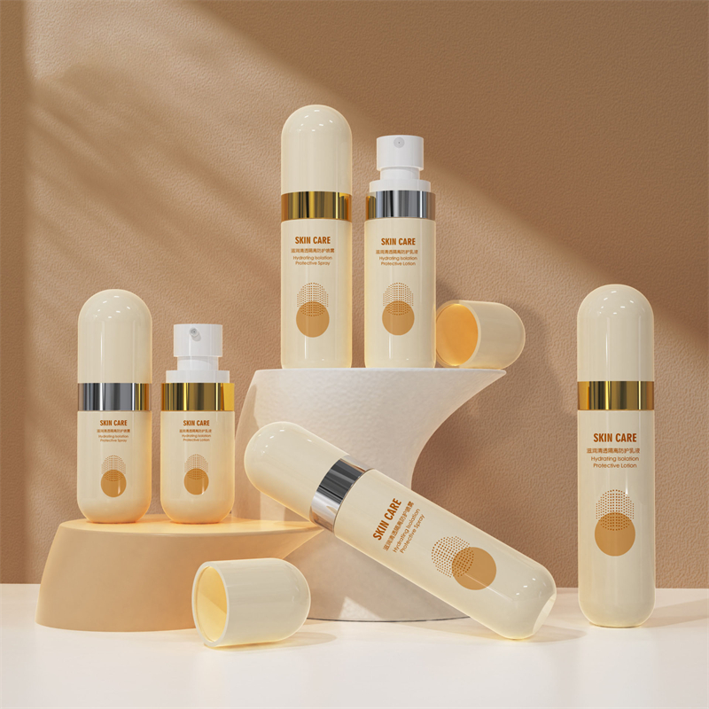 Vide Fine Mist Gold Silver Edge PET 40 ml 60 ml 80 ml 100 ml Flacon pulvérisateur en plastique beige avec couvercle rond pour emballage cosmétique pour le visage Vide Fine Mist Gold Silver Edge PET 40 ml 60 ml 80 ml 100 ml Flacon pulvérisateur en plastique beige avec couvercle rond pour emballage cosmétique pour le visage