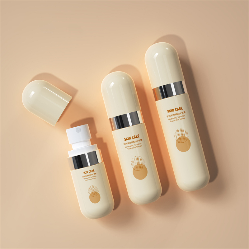 Vide Fine Mist Gold Silver Edge PET 40 ml 60 ml 80 ml 100 ml Flacon pulvérisateur en plastique beige avec couvercle rond pour emballage cosmétique pour le visage Vide Fine Mist Gold Silver Edge PET 40 ml 60 ml 80 ml 100 ml Flacon pulvérisateur en plastique beige avec couvercle rond pour emballage cosmétique pour le visage