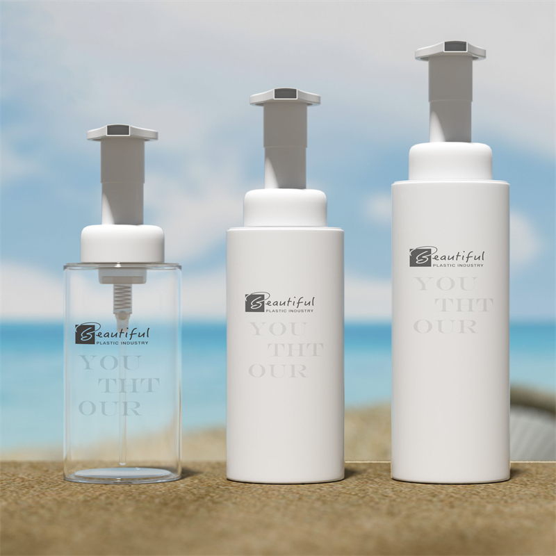 Bouteille PET blanche avec pompe à mousse blanche, pour savons moussants et produits de soins capillaires, emballage cosmétique, 100ml, 120ml, 150ml, 200ml, 300ml Bouteille PET blanche avec pompe à mousse blanche, pour savons moussants et produits de soins capillaires, emballage cosmétique, 100ml, 120ml, 150ml, 200ml, 300ml