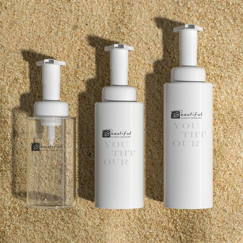 Bouteille PET blanche avec pompe à mousse blanche, pour savons moussants et produits de soins capillaires, emballage cosmétique, 100ml, 120ml, 150ml, 200ml, 300ml Bouteille PET blanche avec pompe à mousse blanche, pour savons moussants et produits de soins capillaires, emballage cosmétique, 100ml, 120ml, 150ml, 200ml, 300ml