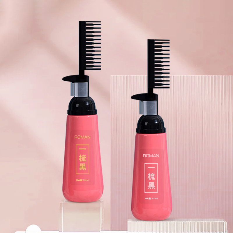 Pompe moussante en plastique pour peigne à cheveux, distributeur d'huile, bouteille applicateur pour Salon de coiffure, 150ml, 180ml, 200ml