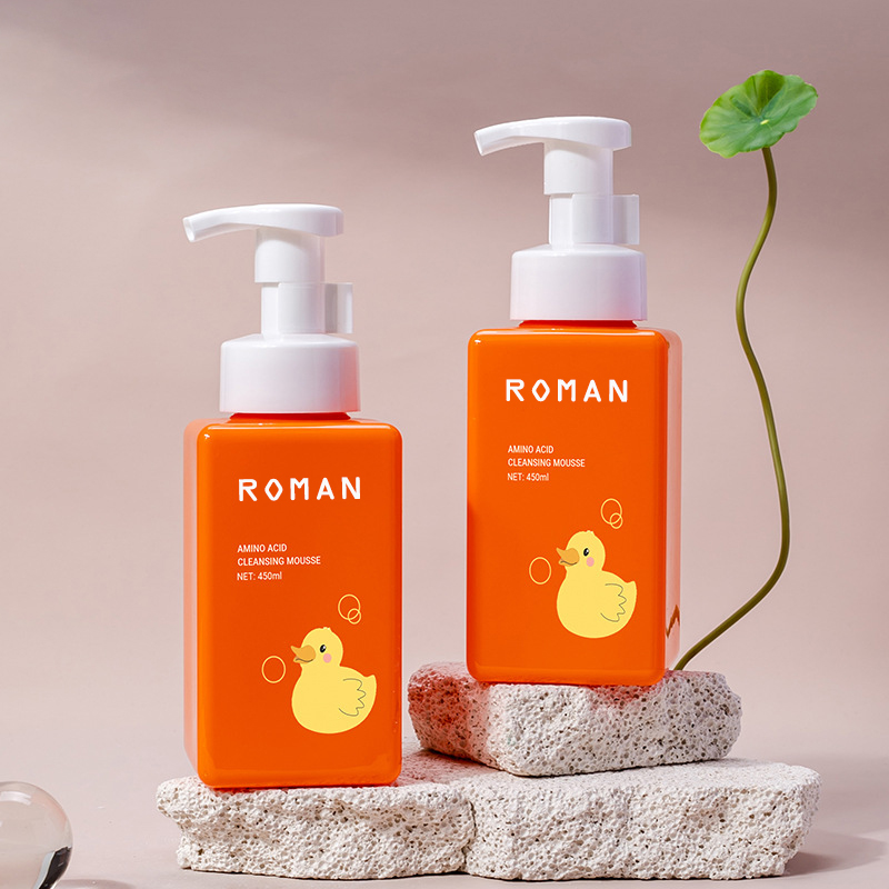 Bouteille carrée de Mousse nettoyante pour soins de la peau, shampoing pour cils, emballage de produits de toilette d'hôtel, 250Ml, 300ml, 450Ml, 500ml, 650Ml