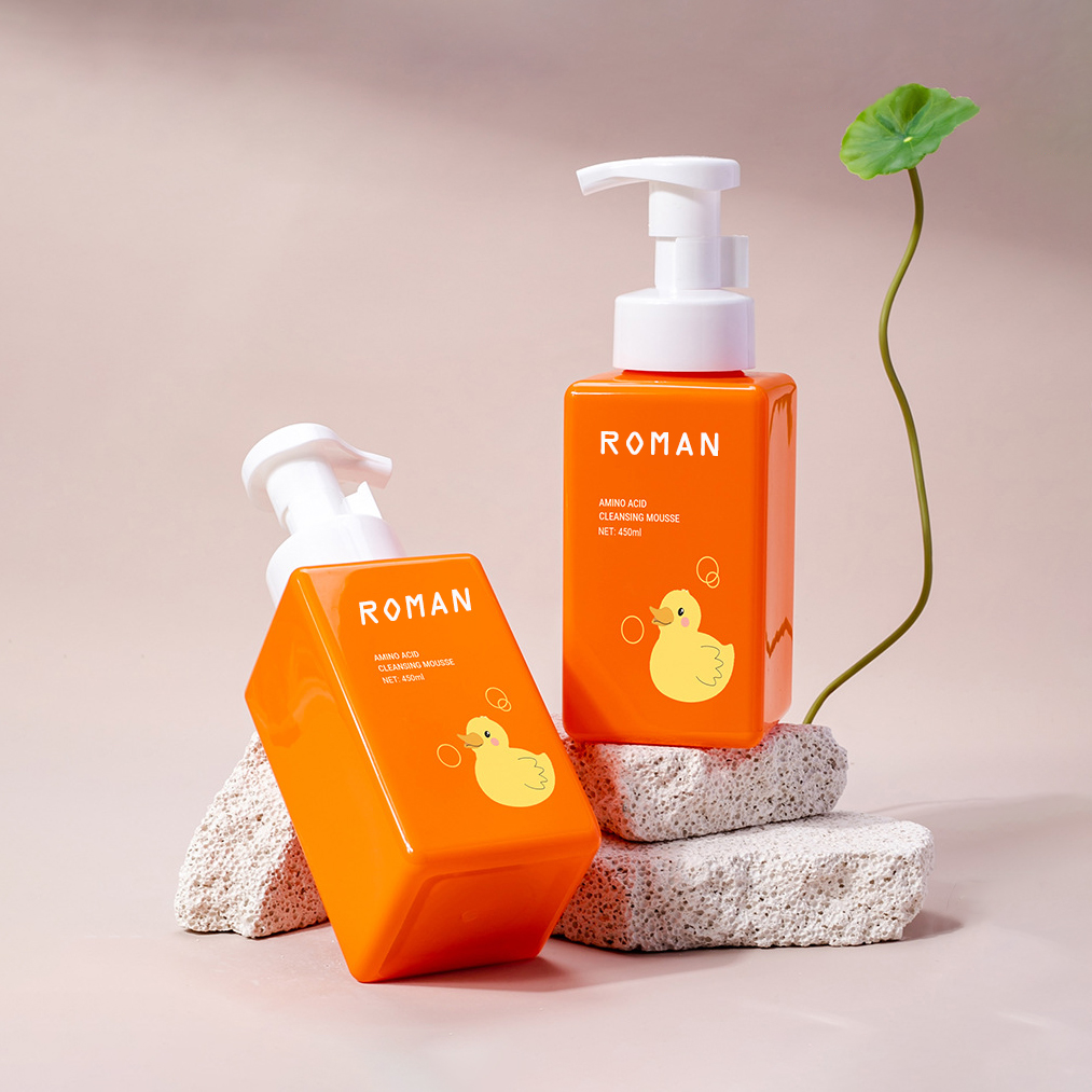 Bouteille carrée de Mousse nettoyante pour soins de la peau, shampoing pour cils, emballage de produits de toilette d'hôtel, 250Ml, 300ml, 450Ml, 500ml, 650Ml Bouteille carrée de Mousse nettoyante pour soins de la peau, shampoing pour cils, emballage de produits de toilette d'hôtel, 250Ml, 300ml, 450Ml, 500ml, 650Ml