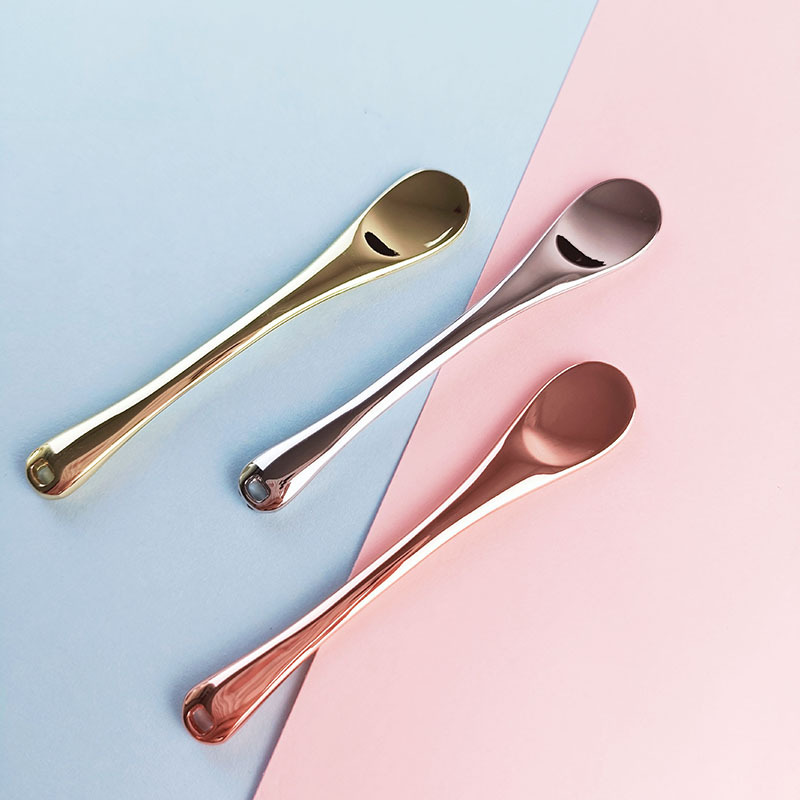 Mini cuillère à crème pour les yeux réutilisable en alliage de Zinc, 3 couleurs, spatule de maquillage pour Application de crème pour les yeux Mini cuillère à crème pour les yeux réutilisable en alliage de Zinc, 3 couleurs, spatule de maquillage pour Application de crème pour les yeux