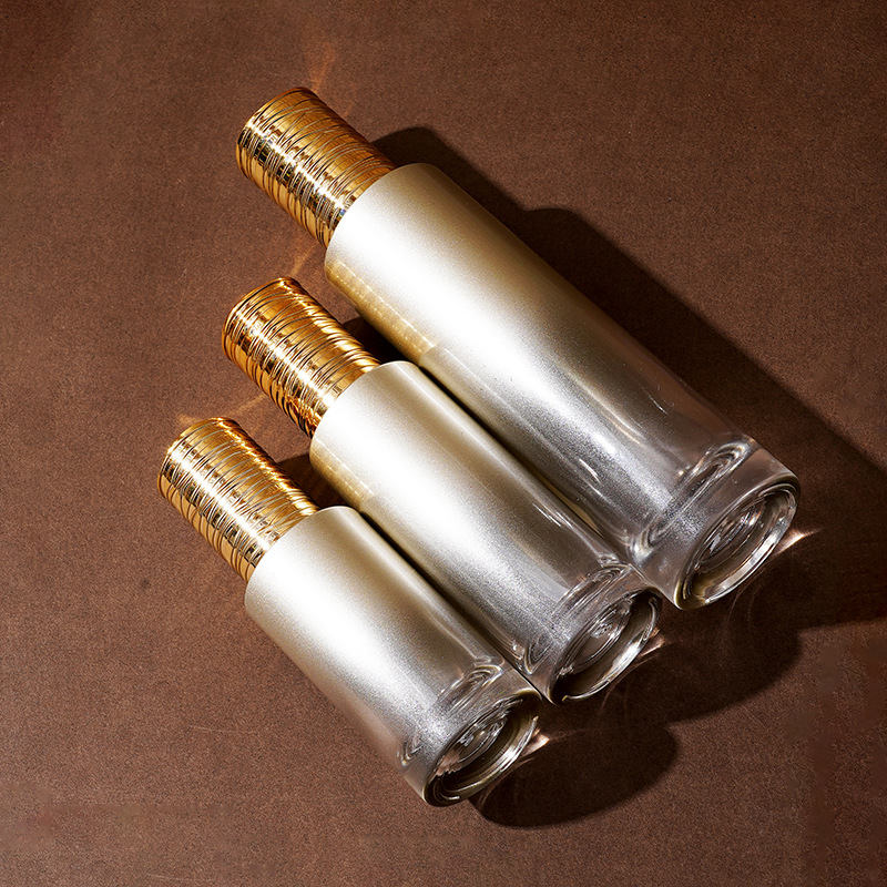 Bouteille de sérum en verre avec couvercle brossé électrolytique Bouteille de sérum en verre avec couvercle brossé électrolytique