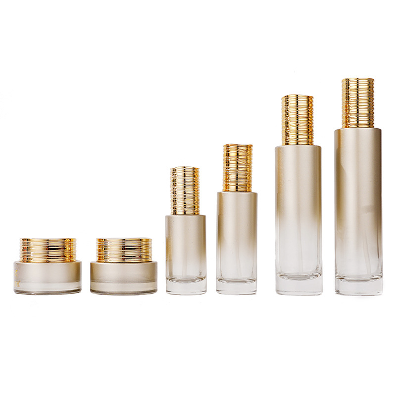 Bouteille de sérum en verre avec couvercle brossé électrolytique Bouteille de sérum en verre avec couvercle brossé électrolytique