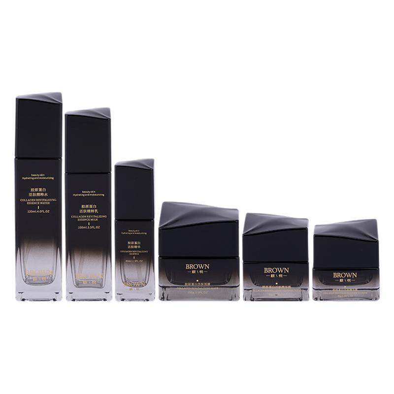 Pot crème en verre carré unique avec conception de couvercle surélevée pour l'emballage cosmétique Pot crème en verre carré unique avec conception de couvercle surélevée pour l'emballage cosmétique