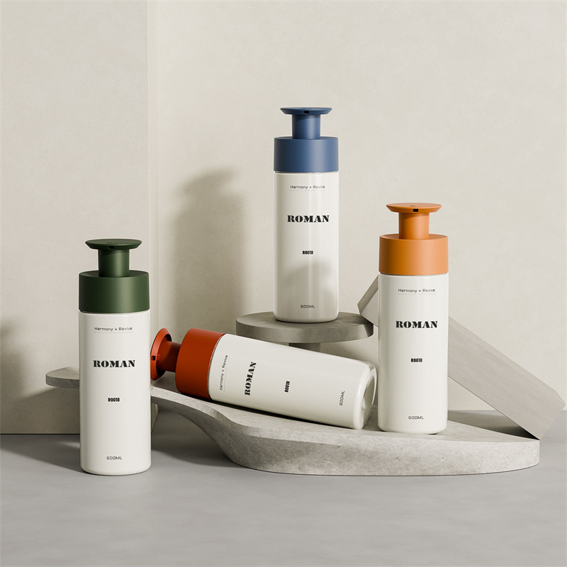 Bouteilles à pompe rondes en plastique PET, pour shampoing, Lotion de lavage corporel, liquide, savon pour les mains, emballage de Gel douche, 200ml, 300ml, 400ml, 600ml Bouteilles à pompe rondes en plastique PET, pour shampoing, Lotion de lavage corporel, liquide, savon pour les mains, emballage de Gel douche, 200ml, 300ml, 400ml, 600ml