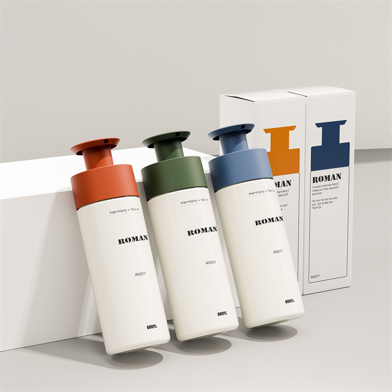 Bouteilles à pompe rondes en plastique PET, pour shampoing, Lotion de lavage corporel, liquide, savon pour les mains, emballage de Gel douche, 200ml, 300ml, 400ml, 600ml Bouteilles à pompe rondes en plastique PET, pour shampoing, Lotion de lavage corporel, liquide, savon pour les mains, emballage de Gel douche, 200ml, 300ml, 400ml, 600ml