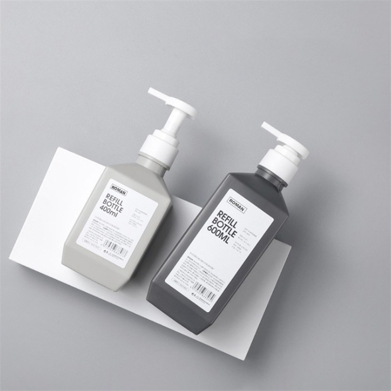 Bouteilles de Lotion en plastique PE 300ml 400ml 600ml, bouteilles de shampoing, Lotion de lavage pour le corps, bouteille de lait corporel pour l'emballage de cosmétiques