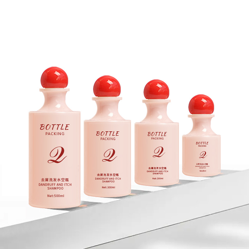 Bouteille de Lotion de lavage du visage en plastique givré à col incurvé haut de gamme, bouteille de Toner pour soins de la peau, 100ml 200ml 300ml 500ml avec bouchon à bille Bouteille de Lotion de lavage du visage en plastique givré à col incurvé haut de gamme, bouteille de Toner pour soins de la peau, 100ml 200ml 300ml 500ml avec bouchon à bille