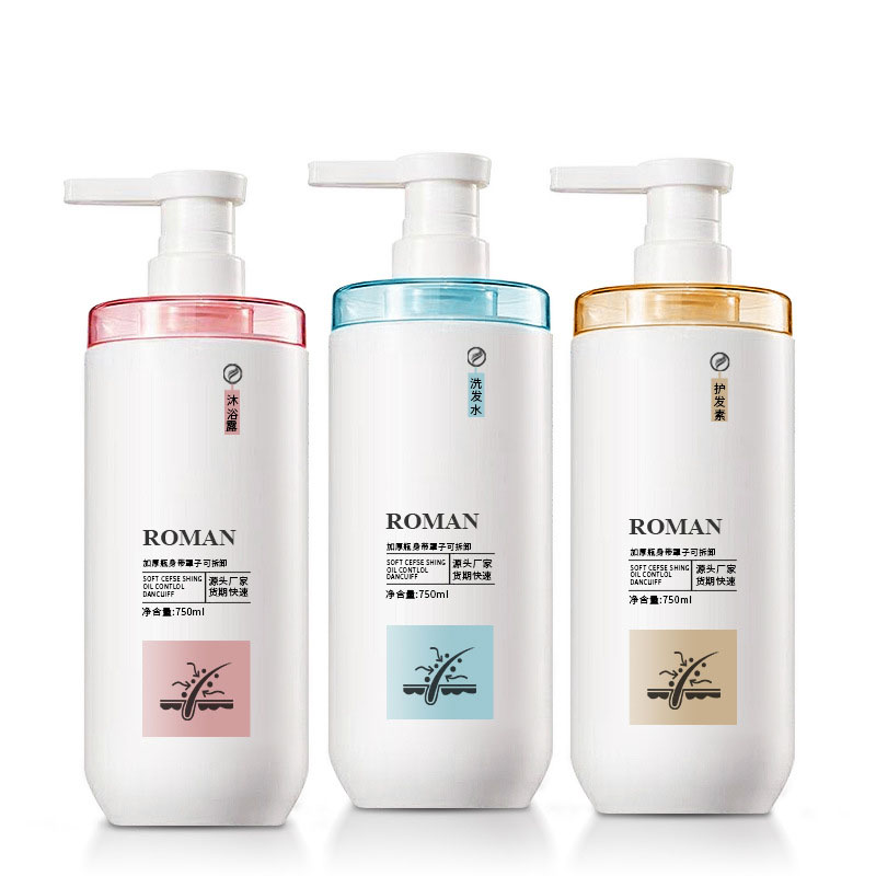 Bouteille de shampoing d'hôtel 500 ml 750 ml, sous-bouteille de lotion en plastique cosmétique, lavage et soins pour animaux de compagnie, bouteille de gel douche avec sérigraphie Bouteille de shampoing d'hôtel 500 ml 750 ml, sous-bouteille de lotion en plastique cosmétique, lavage et soins pour animaux de compagnie, bouteille de gel douche avec sérigraphie