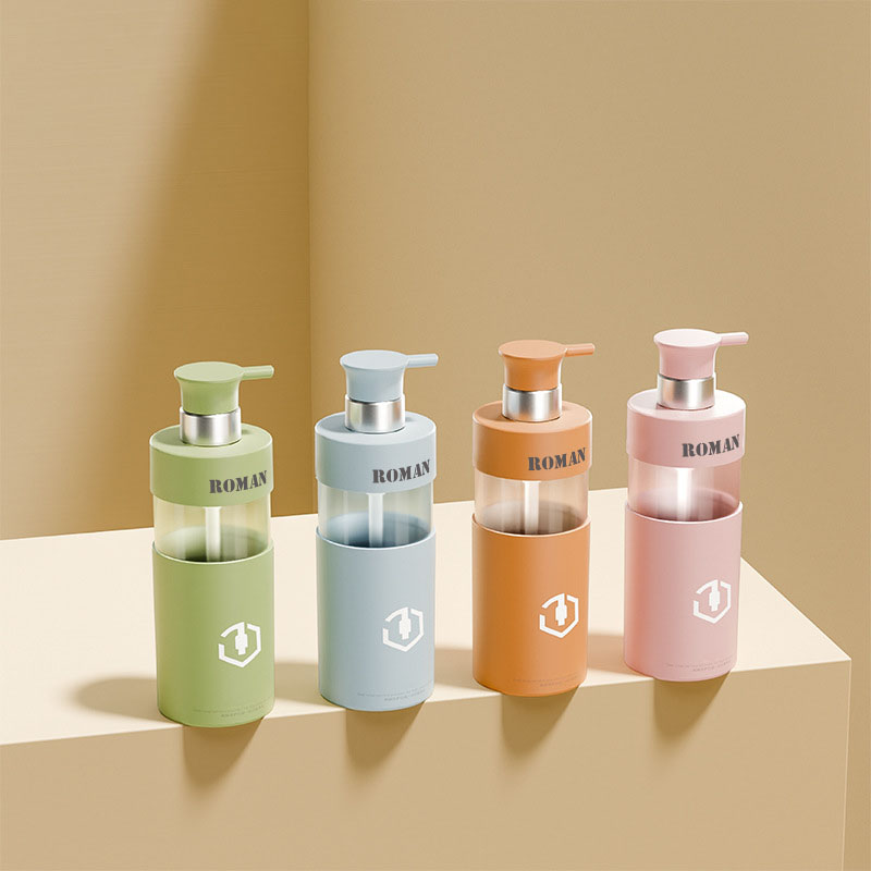 Luxe 100 ml 200 ml 300 ml 450 ml 500 ml 700 ml Bouteille de lotion pour le corps Bouteilles de shampoing et de revitalisant en plastique PET Ensemble d'emballage cosmétique pour gel douche