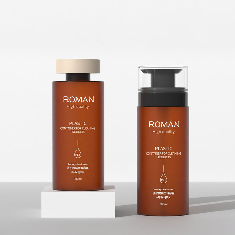 Bouteilles en plastique avec distributeur à pompe, grand cylindre vide transparent ambre rechargeable pour shampoing, après-shampooing, lotion, huiles Bouteilles en plastique avec distributeur à pompe, grand cylindre vide transparent ambre rechargeable pour shampoing, après-shampooing, lotion, huiles