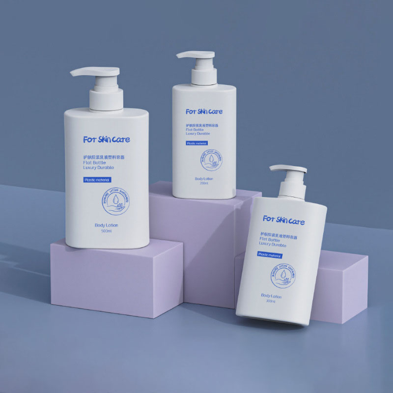 Bouteille de shampoing rectangulaire en plastique PET de 200 ml, 300 ml, 500 ml, avec bouchon à vis, pour masques faciaux, parfum, huiles essentielles, lotion, faux cils