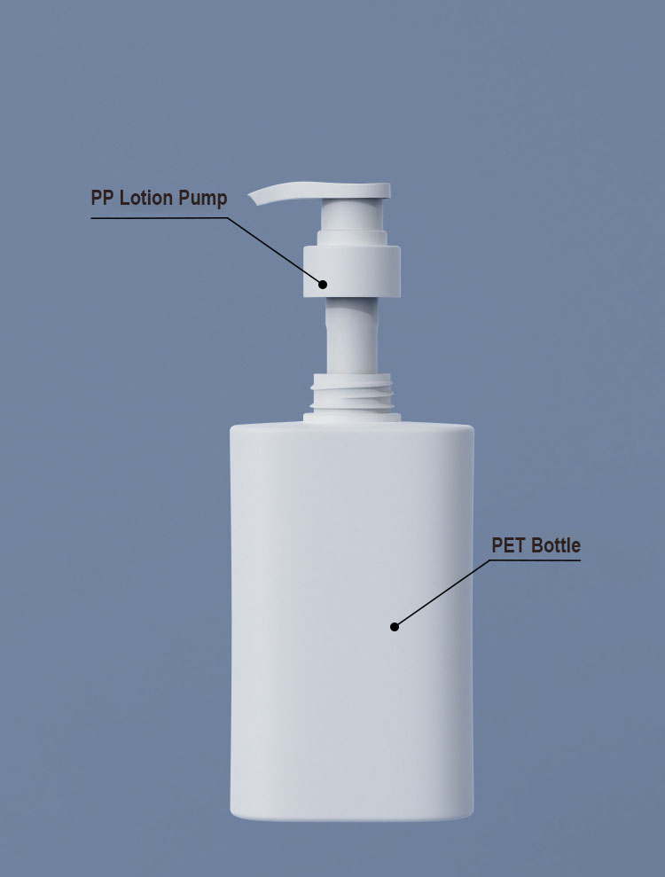 Bouteille de shampoing rectangulaire en plastique PET de 200 ml, 300 ml, 500 ml, avec bouchon à vis, pour masques faciaux, parfum, huiles essentielles, lotion, faux cils Bouteille de shampoing rectangulaire en plastique PET de 200 ml, 300 ml, 500 ml, avec bouchon à vis, pour masques faciaux, parfum, huiles essentielles, lotion, faux cils