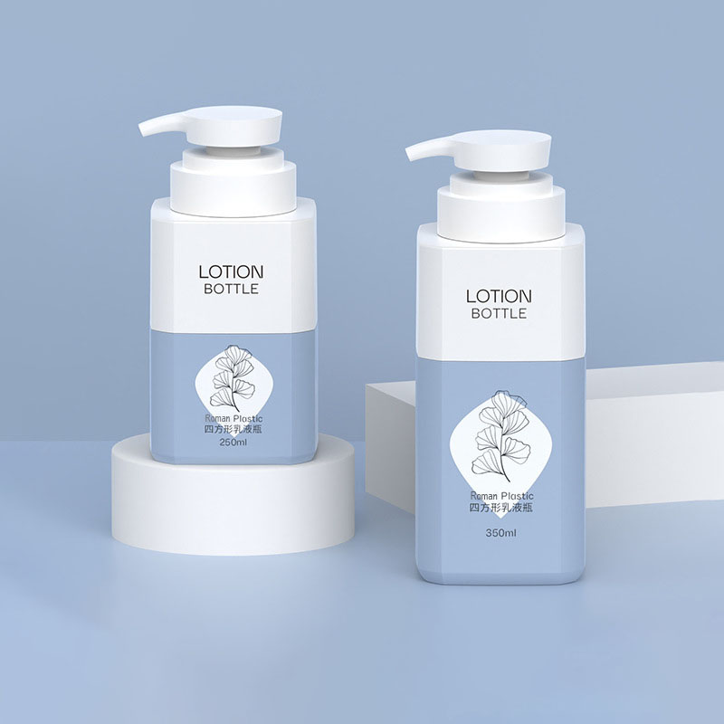 350 ml 500 ml bouteille de sous-bouteille carrée en plastique pour animaux de compagnie de grande capacité nécessités quotidiennes soins douche récipient de shampoing vide pour gel de bain 800 ml 1000 ml