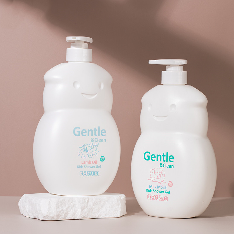 Bouteille de shampoing et après-shampooing en forme de bébé, 1000ml, en plastique, pour enfants, distributeur de soins de la peau