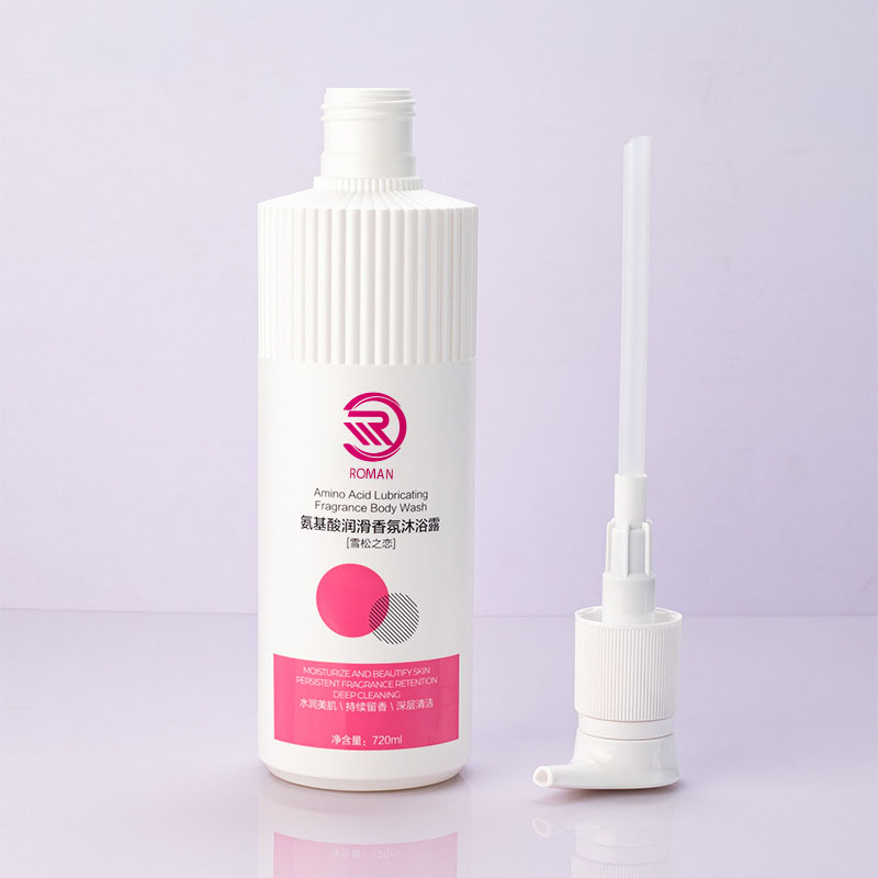 Bouteille en plastique HDPE rayé blanc chaud avec buse ondulée 500 ml 700 ml shampooing Gel douche Lotion avec bouchon de pompe Vietnam Bouteille en plastique HDPE rayé blanc chaud avec buse ondulée 500 ml 700 ml shampooing Gel douche Lotion avec bouchon de pompe Vietnam