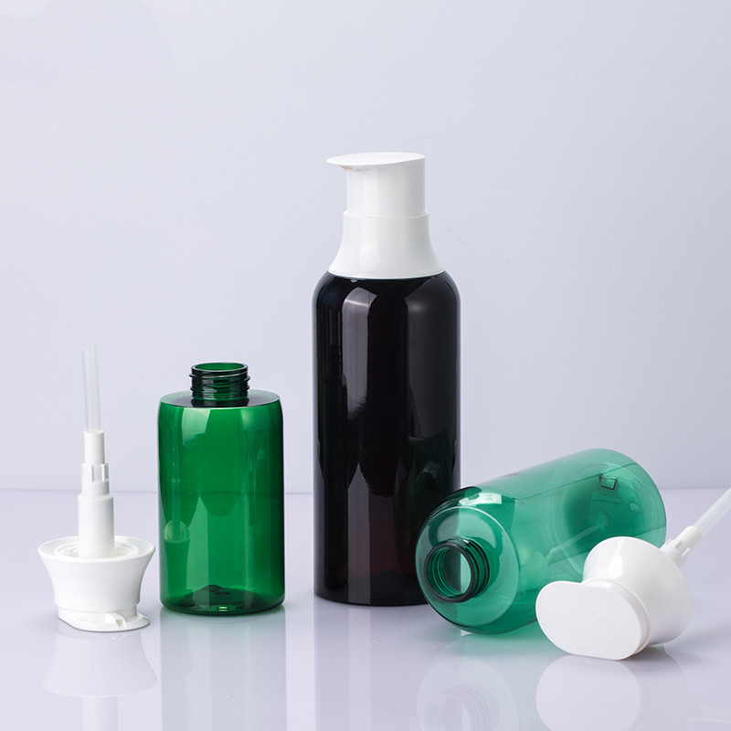 Unique vert 300 ml 500 ml 650 ml PET nouvelle forme lotion pour le corps crème bouteille vide bouteille de shampoing à épaule ronde avec joint de pompe pour les soins de la peau Unique vert 300 ml 500 ml 650 ml PET nouvelle forme lotion pour le corps crème bouteille vide bouteille de shampoing à épaule ronde avec joint de pompe pour les soins de la peau