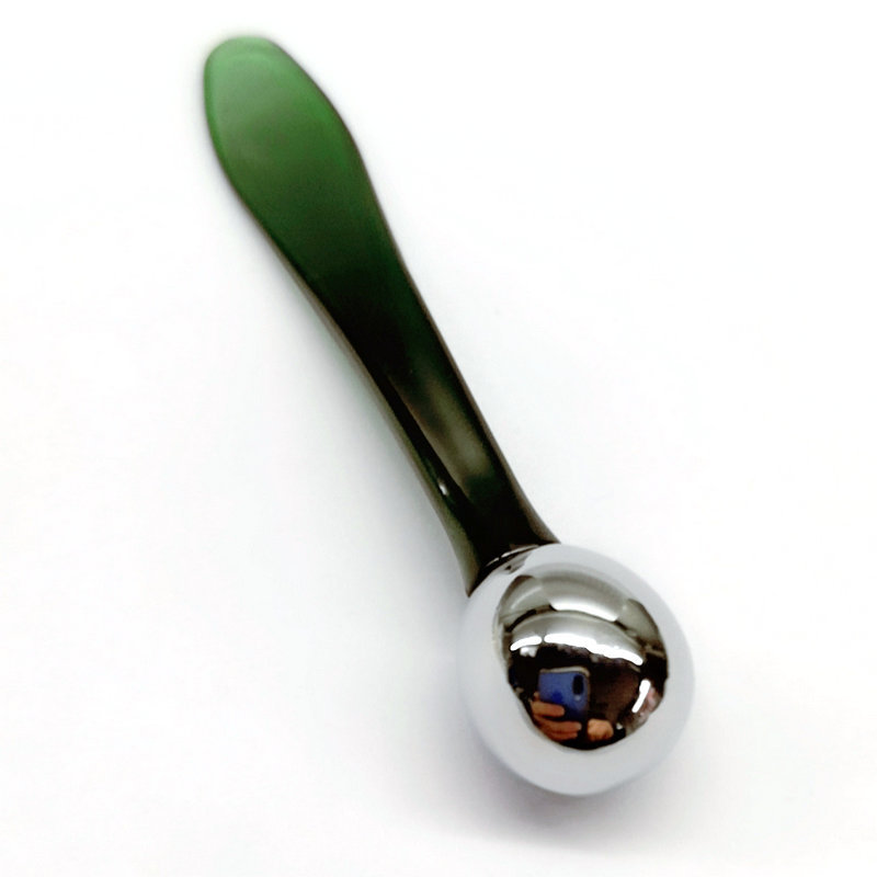 Rouleau de Massage pour crème pour les yeux, cuillère de maquillage pour le visage, Mini spatule cosmétique en métal et acier inoxydable, or Rose